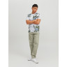 Футболка Jack & Jones JPRBLATROPIC AOP SS TEE CREW NECK SN 12203764-White