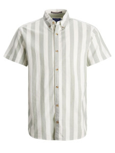 Сорочка JORTOM SHIRT SS 12187609 Sea Spray Jack&Jones S Бежевий 12187609SEASPRAY
