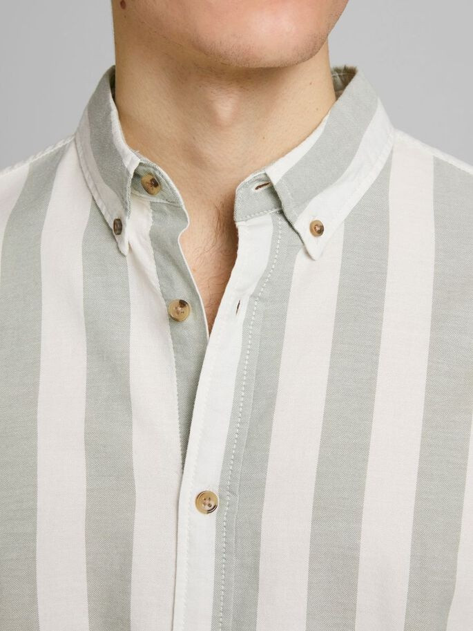 Сорочка JORTOM SHIRT SS 12187609 Sea Spray Jack&Jones S Бежевий 12187609SeaSpray