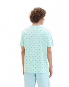 Футболка Men's DENIM T-shirt 1042069ХХ35504 Tom Tailor L Блакитний 1042069ХХ35504