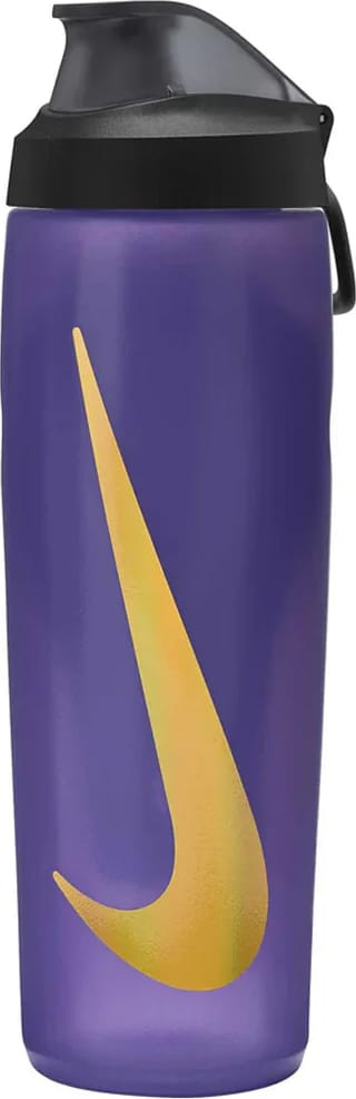 Пляшка Nike REFUEL BOTTLE LOCKING LID 24 OZ фіолетовий, жовтий, чорний 709 мл (N.100.7668.501.24) N.100.7668.501.24