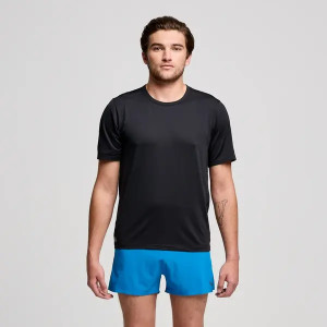 Футболка Saucony STOPWATCH SHORT SLEEVE SAM800377-BK