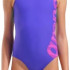 Купальник закритий для дівчат Arena GRAPHIC SWIMSUIT V BACK фіолетовий, рожевий дитячий 164 см (0104 010407-880