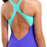 Купальник закритий для дівчат Arena GRAPHIC SWIMSUIT V BACK фіолетовий, рожевий дитячий 164 см (0104 010407-880