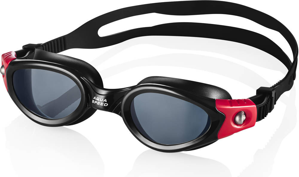 Окуляри для плавання Aqua Speed PACIFIC 6140 чорний червоний Уні OSFM 015-31