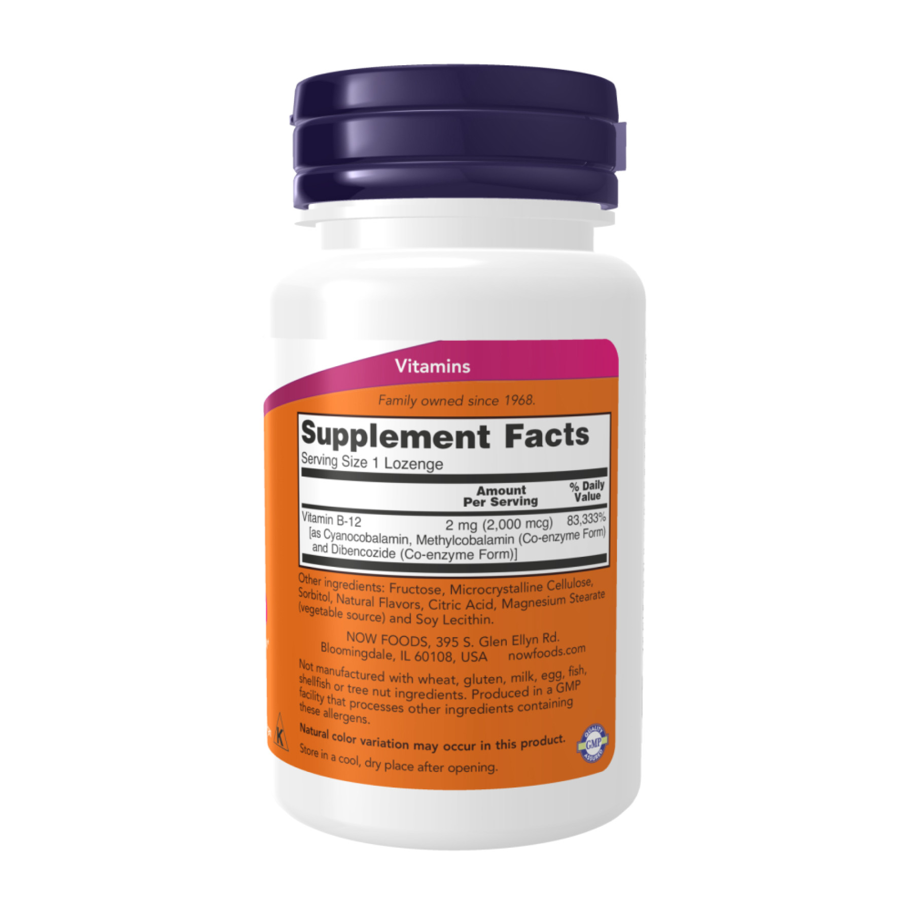 Капсули Now Foods B-12 2000 mcg - 100 lozenges 2023-10-2512
