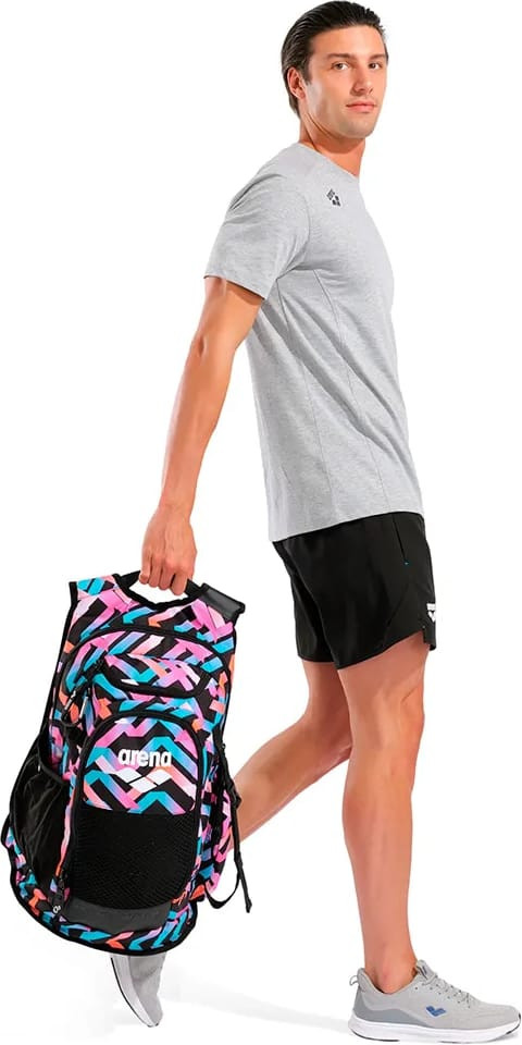 Рюкзак Arena ALL SET BACKPACK AO 45L рожевий, блакитний, чорний 55 х 38 х 28 см (010235-101) 010235-101