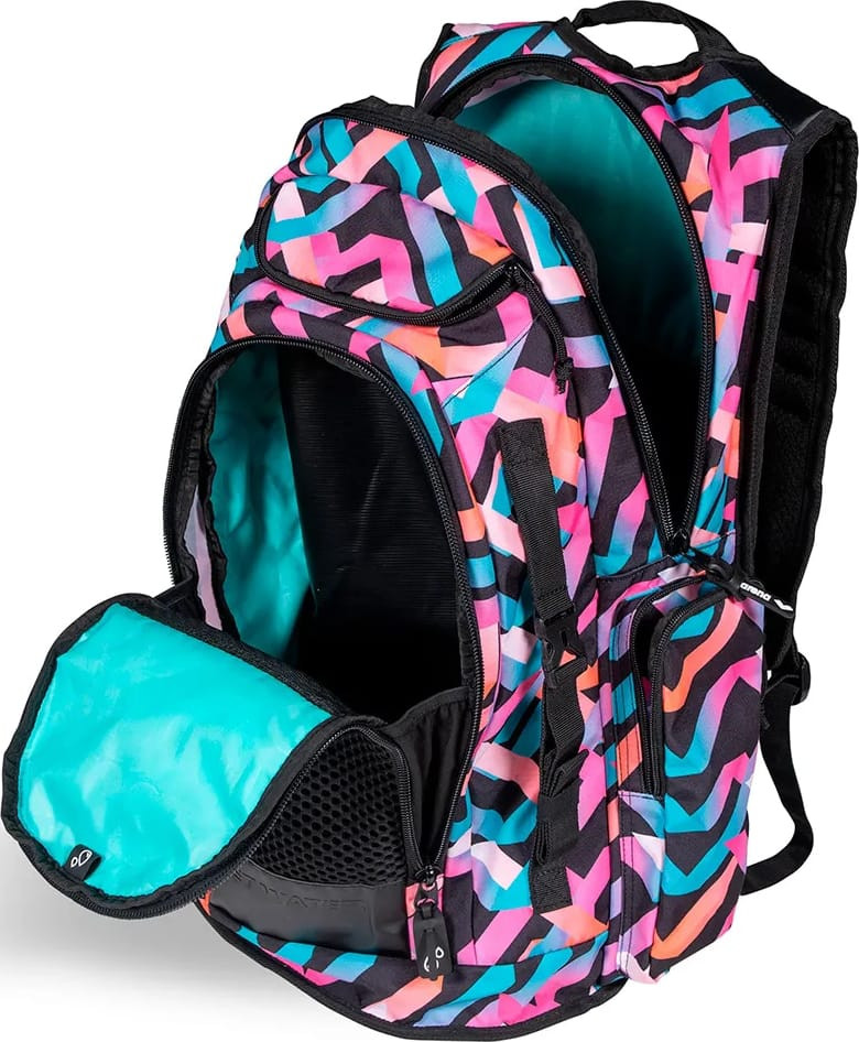 Рюкзак Arena ALL SET BACKPACK AO 45L рожевий, блакитний, чорний 55 х 38 х 28 см (010235-101) 010235-101