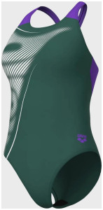 Купальник жіночий Arena BRIGHT GLARE SWIMSUIT V BACK 008930-690