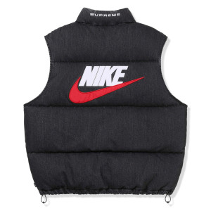 Жилетка Supreme x Nike Denim Puffer Vest Black FQ0323-010
