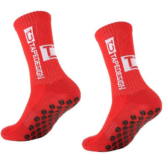 Шкарпетки FOOTBALL SOCKS TapeDesign (червоний) ATTD-L-006, Цвет Красный, Размер (Европа) - 39-44 ATTD-L-006