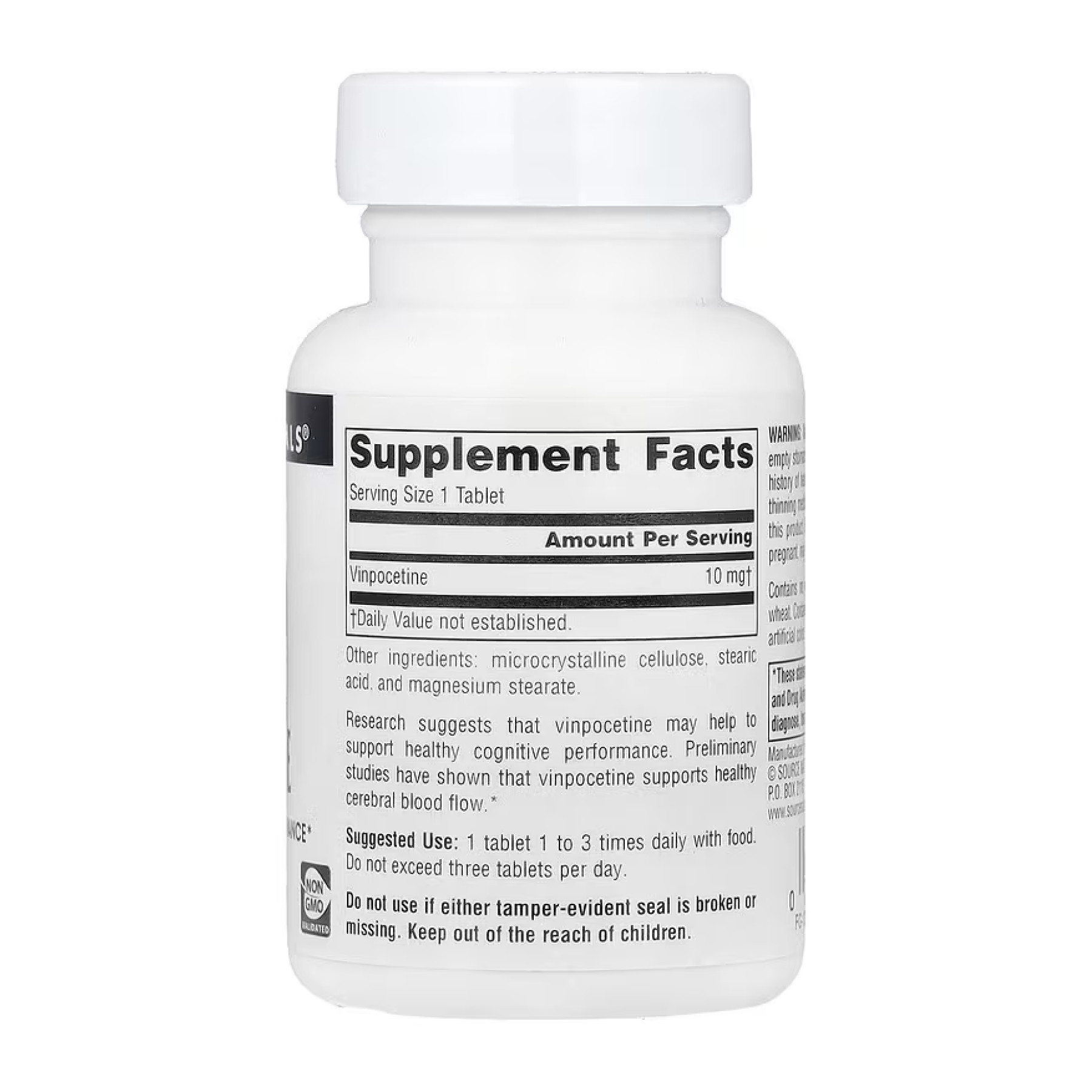 Таблетки Source Naturals Vinpocetine 10mg - 120 tabs 2023-10-5291