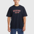 Футболка GUESS JEANS Oversized T-shirt with vintage print M4BI78K8FQ4-BLACK