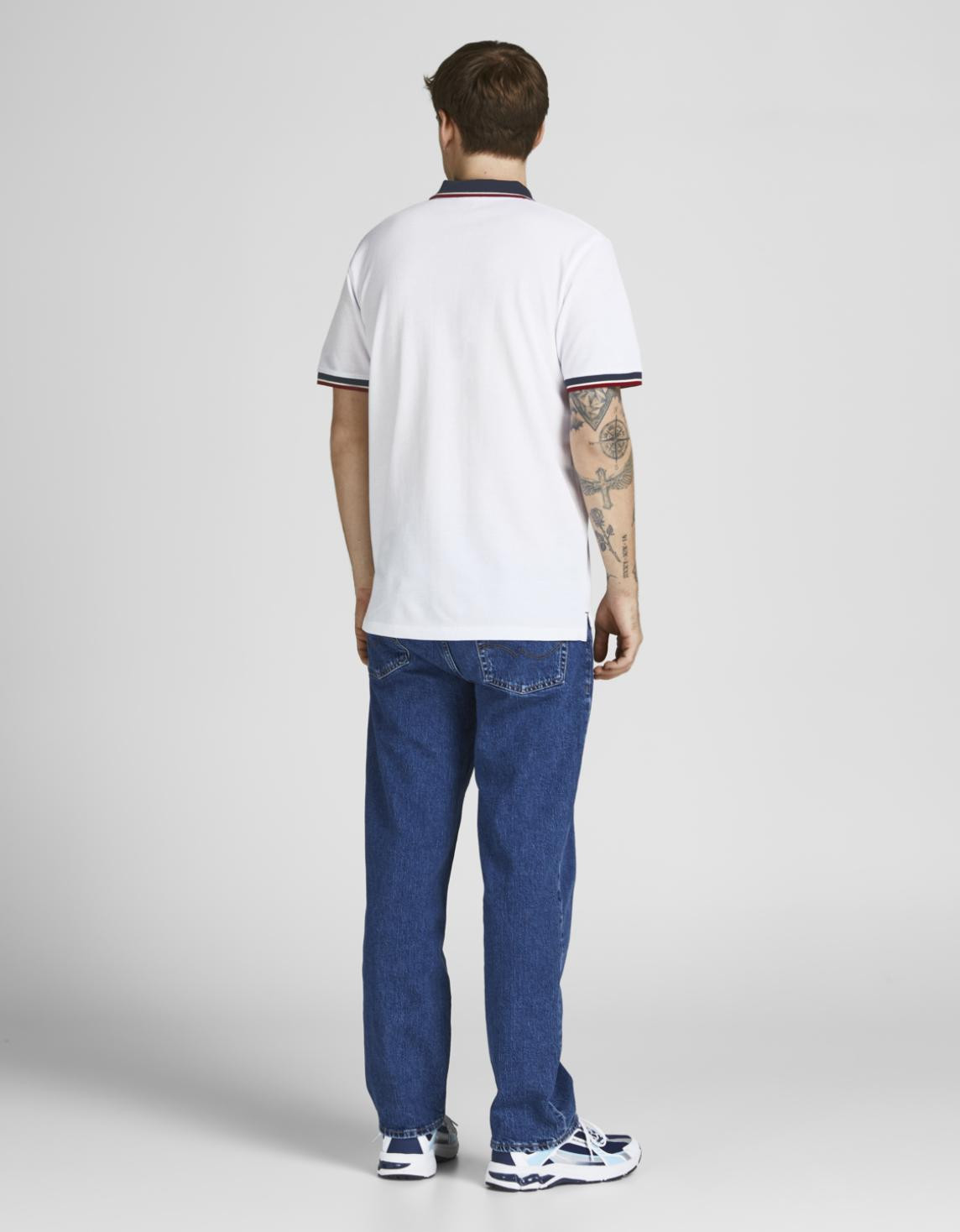 Поло JPRBLUWIN POLO SS NOOS 12169064-Cloud Dancer-Fit:REG SOLID Jack&Jones L Білий 12169064-Cloud Dancer-Fit