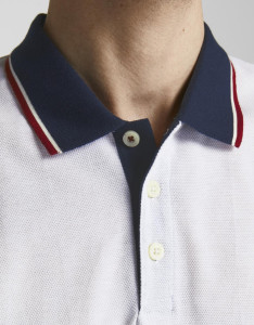 Поло JPRBLUWIN POLO SS NOOS 12169064-Cloud Dancer-Fit:REG SOLID Jack&Jones L Білий 12169064-CLOUD DANCER-FIT
