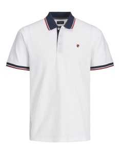 Поло JPRBLUWIN POLO SS NOOS 12169064-Cloud Dancer-Fit:REG SOLID Jack&Jones L Білий 12169064-CLOUD DANCER-FIT