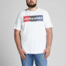 Футболка JJECORP LOGO TEE SS O-NECK NOOS PS 12158505-White-Print:PLAY Jack&Jones PLUS 2XL Білий 12158505-WHITE-PRINT:PLAY
