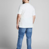 Футболка JJECORP LOGO TEE SS O-NECK NOOS PS 12158505-White-Print:PLAY Jack&Jones PLUS 2XL Білий 12158505-WHITE-PRINT:PLAY