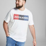 Футболка JJECORP LOGO TEE SS O-NECK NOOS PS 12158505-White-Print:PLAY Jack&Jones PLUS 2XL Білий 12158505-WHITE-PRINT:PLAY