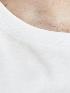 Футболка JJECORP LOGO TEE SS O-NECK NOOS PS 12158505-White-Print:PLAY Jack&Jones PLUS 2XL Білий 12158505-WHITE-PRINT:PLAY