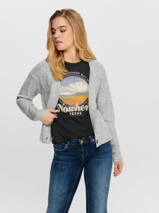Кардиган ONLCAROL L/S CARDIGAN KNT NOOS 15196734-Light Grey Melange ONLY L Сірий 15196734-LIGHT GREY MELAN