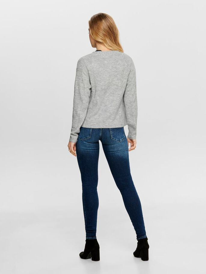 Кардиган ONLCAROL L/S CARDIGAN KNT NOOS 15196734-Light Grey Melange ONLY L Сірий 15196734-Light Grey Melan