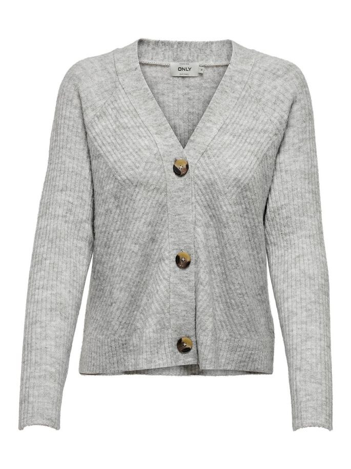 Кардиган ONLCAROL L/S CARDIGAN KNT NOOS 15196734-Light Grey Melange ONLY L Сірий 15196734-Light Grey Melan