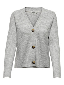 Кардиган ONLCAROL L/S CARDIGAN KNT NOOS 15196734-Light Grey Melange ONLY L Сірий 15196734-LIGHT GREY MELAN