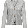 Кардиган ONLCAROL L/S CARDIGAN KNT NOOS 15196734-Light Grey Melange ONLY L Сірий 15196734-LIGHT GREY MELAN