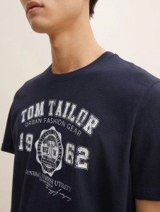 Футболка 1008637-10690 Tom Tailor L Темно-синій 1008637-10690