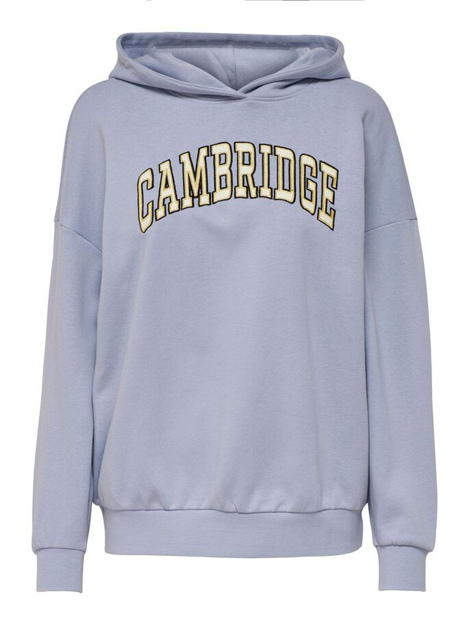 Толстовка ONLTROLLE LIFE L/S VARSITY HOOD BOX SWT 15250215-Cosmic Sky-Print:CAMBRIDGE ONLY L Бузкови 15250215-Cosmic Sky-Print