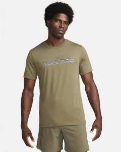 Футболка M NK DF TEE DB NIKE PRO FJ2393-222 Nike L Хакі FJ2393-222