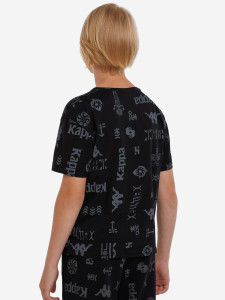 Футболка для хлопчиків 127356KAP-B1 Kappa 134-140 (140) Чорний 127356KAP-B1