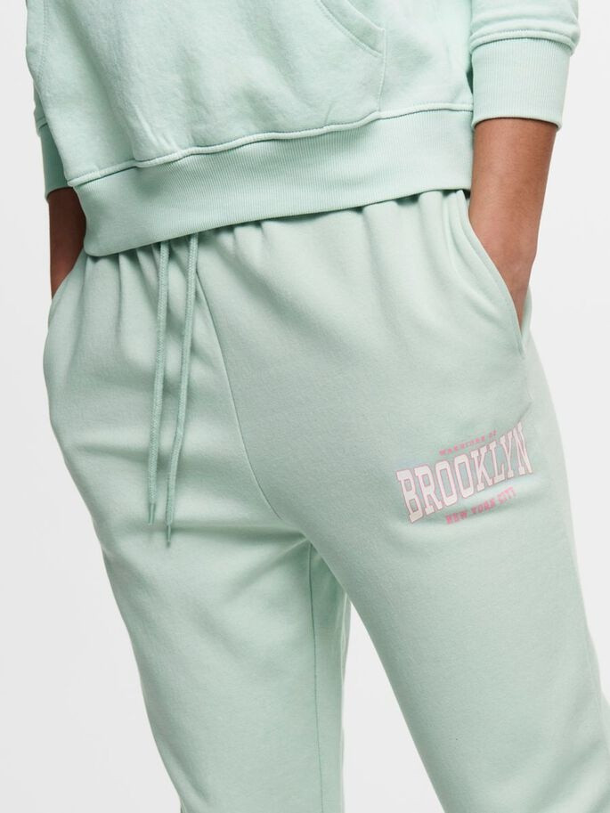 Штани ONLCOLLEGE LIFE PANTS SWT 15235557-Surf Spray-Print: BROOKLYN ONLY XL Бірюзовий 15235557-Surf Spray-Print