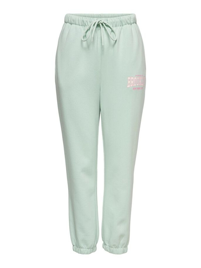 Штани ONLCOLLEGE LIFE PANTS SWT 15235557-Surf Spray-Print: BROOKLYN ONLY XL Бірюзовий 15235557-Surf Spray-Print