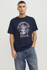 Футболка Jack & Jones JORHEAVENS TEE SS CREW NECK SN 12249345-SkyCaptain