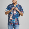 Сорочка JORTROPICANA RESORT SHIRT S/S LTN 12187956 Ensign Blue Jack&Jones L Синій 12187956ENSIGNBLUE