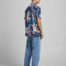 Сорочка JORTROPICANA RESORT SHIRT S/S LTN 12187956 Ensign Blue Jack&Jones L Синій 12187956ENSIGNBLUE