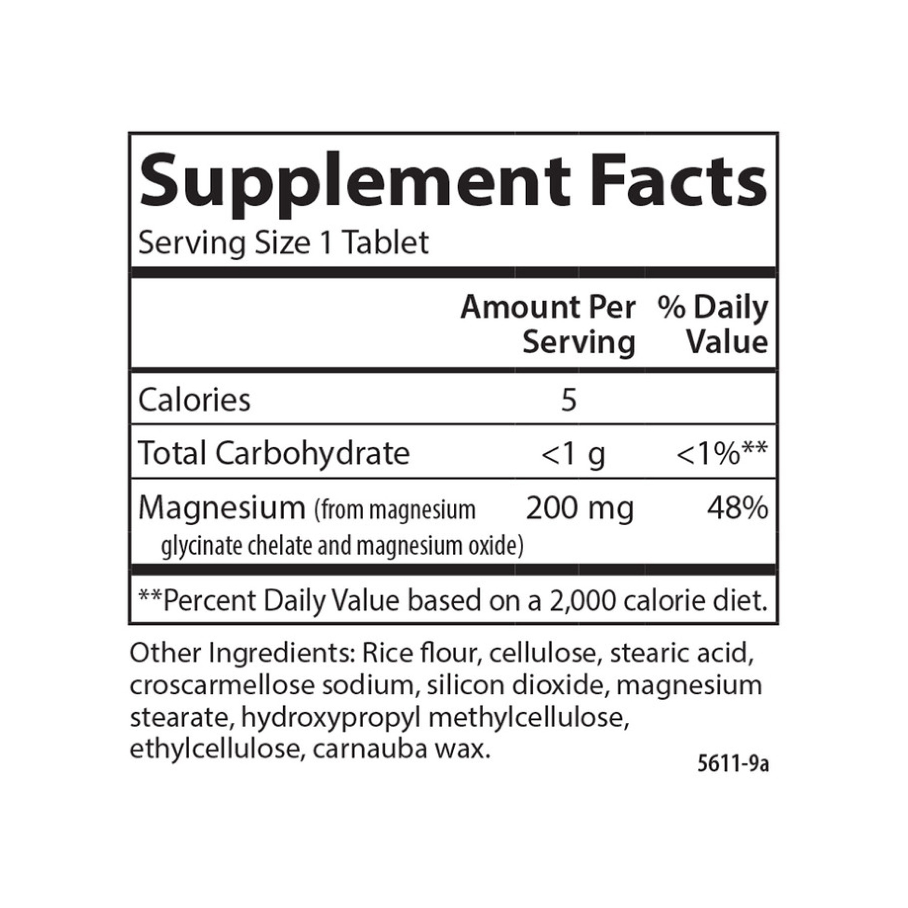 Капсули Chelated Magnesium Glycinate - 180 tabs 2022-10-2509