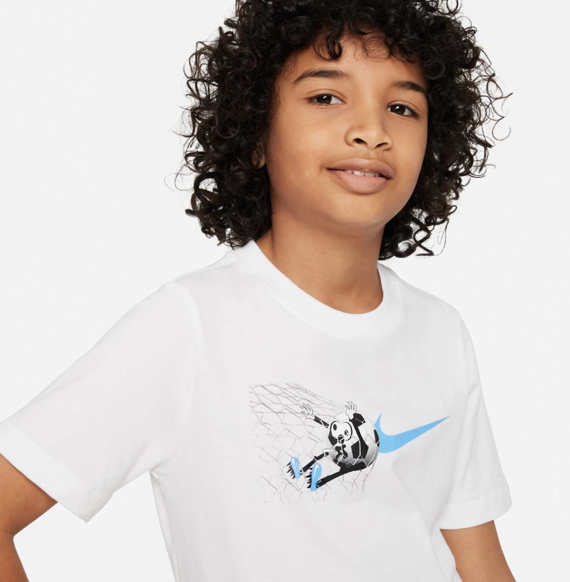 Футболка підліткова K NSW TEE SOCCER BALL FA23 FD3974-100 Nike XL Білий FD3974-100