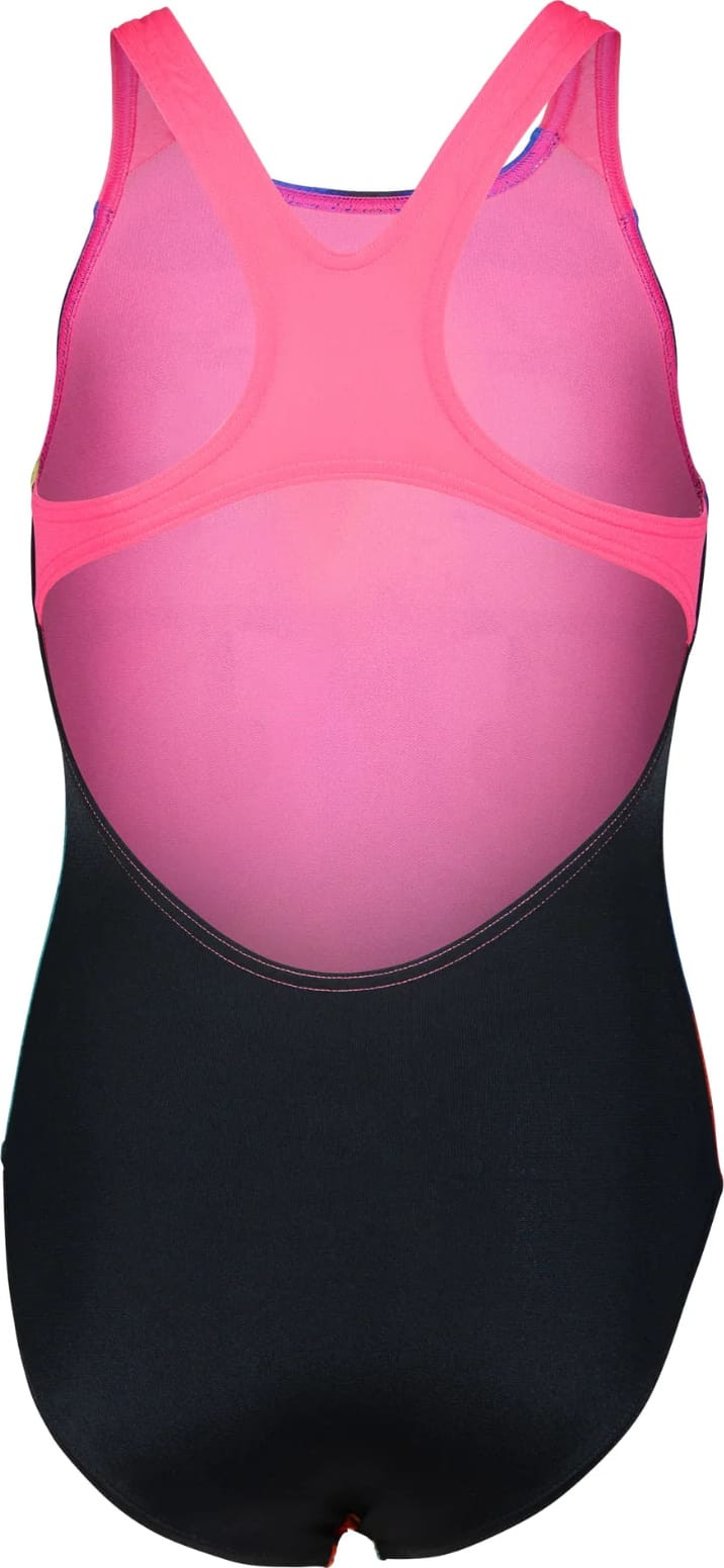 Купальник закритий для дівчат Arena SPRAY PAINT SWIMSUIT SWIM PRO чорний, синій, рожевий дитячий 164 010286-590