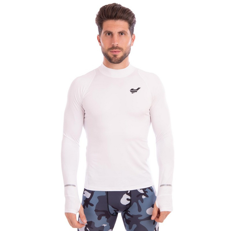 Футболка чоловіча компресійна з довгим рукавом JASONS SPORT L-809-WHITEXL L-809-WHITE