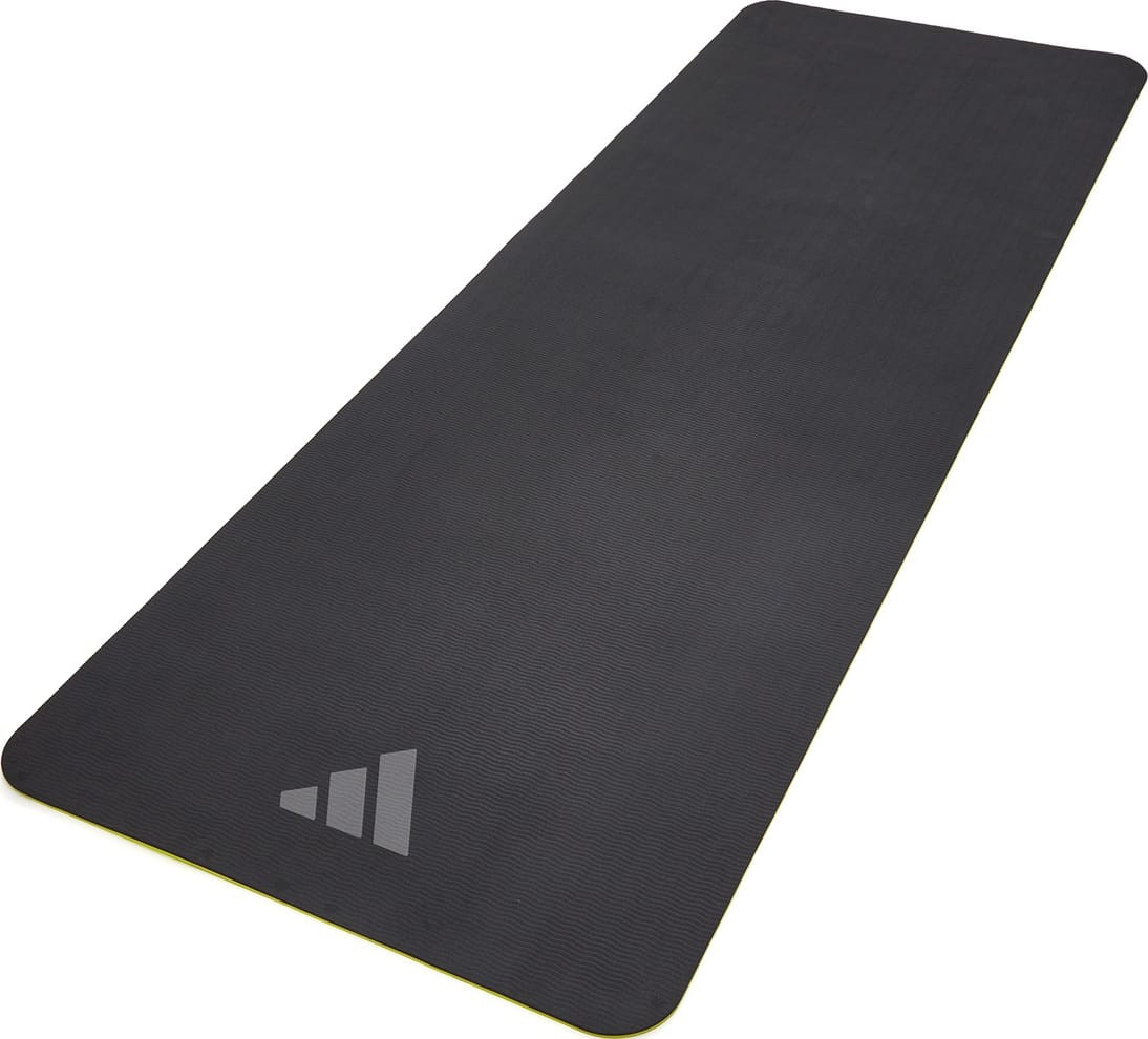 Килимок для йоги Adidas Double Sided Yoga Mat жовтий, сірий 176 х 61 х 0,6 см (ADYG-10400BLY-NL) ADYG-10400BLY-NL
