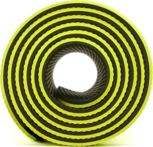 Килимок для йоги Adidas Double Sided Yoga Mat жовтий, сірий 176 х 61 х 0,6 см (ADYG-10400BLY-NL) ADYG-10400BLY-NL