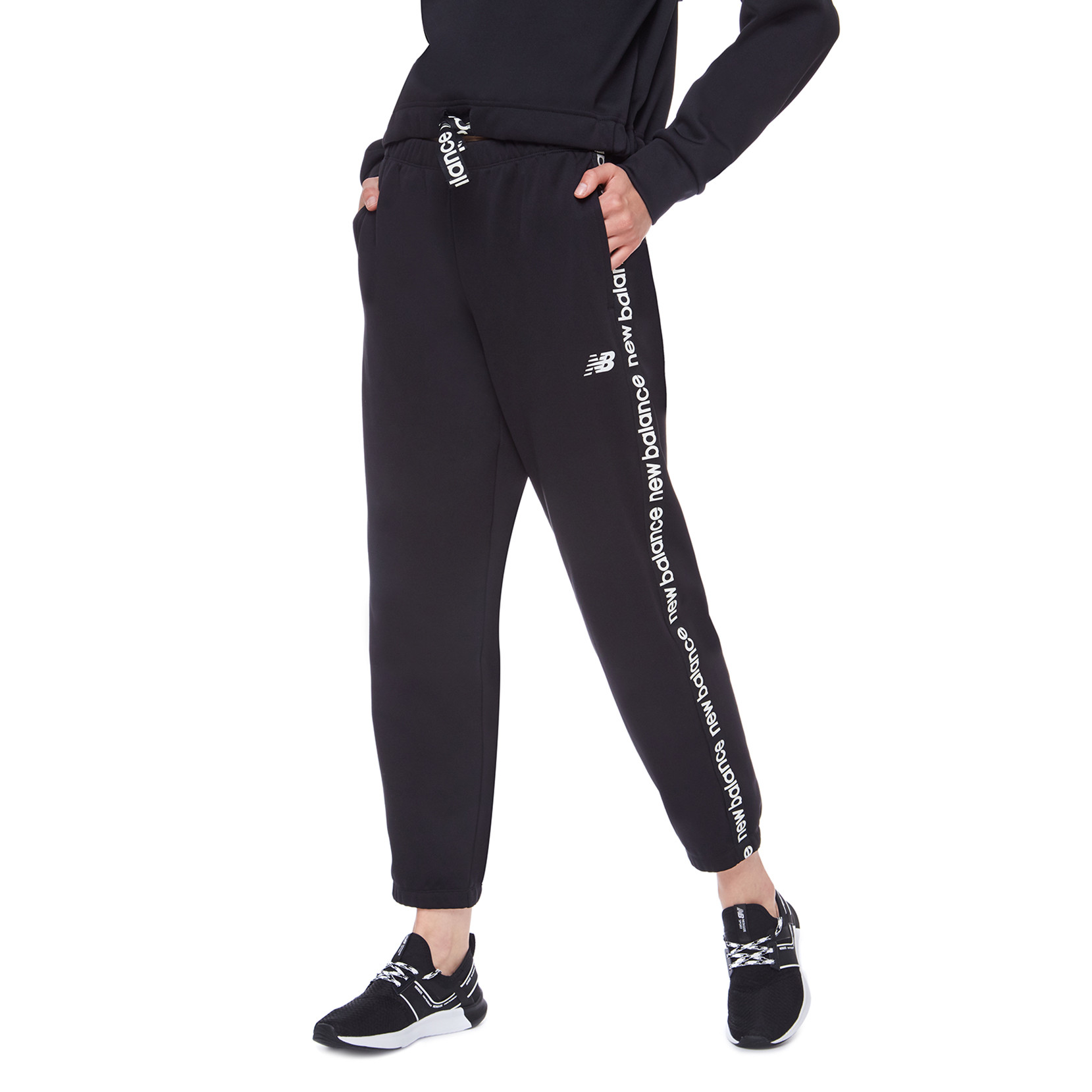 Костюм спортивний жіночий New Balance Reletless Perf Fleece Black WJ13174BK__WP13176BK