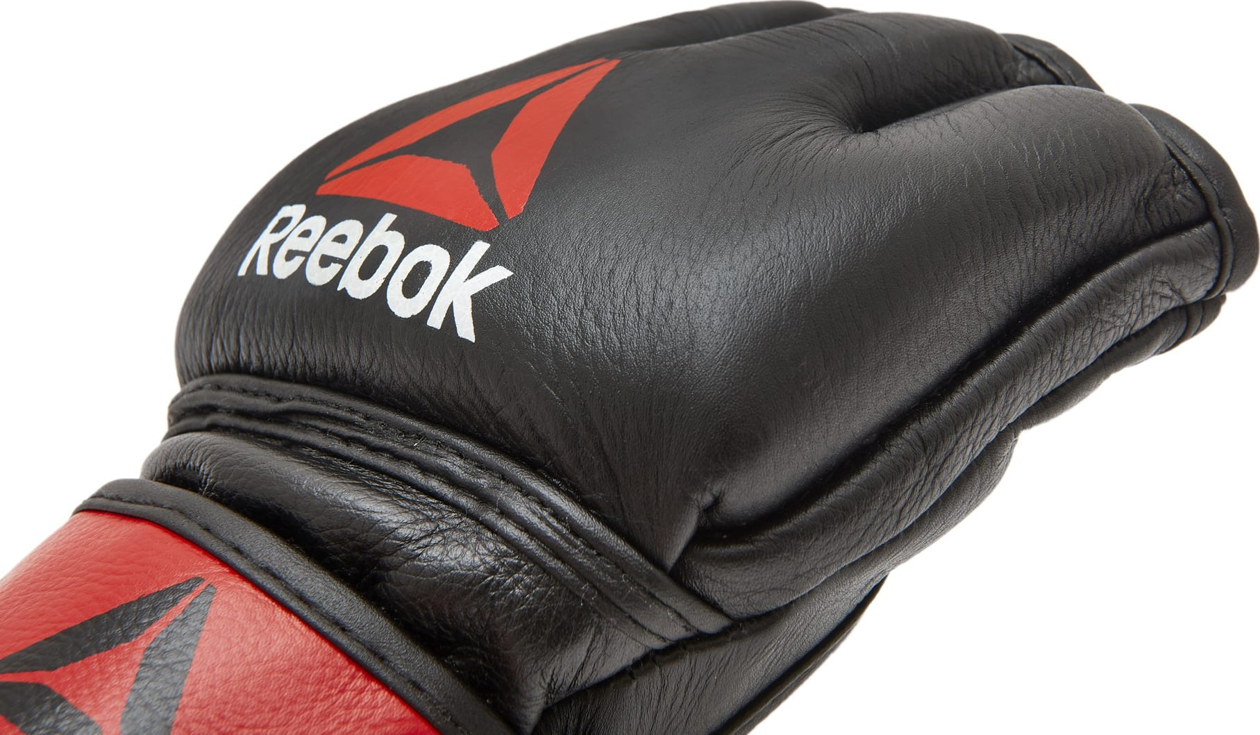 Рукавиці для тренінгу Reebok MMA Gloves Leather чорний, червоний S (RSCB-10310RDBK) RSCB-10310RDBK
