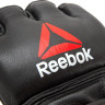 Рукавиці для тренінгу Reebok MMA Gloves Leather чорний, червоний S (RSCB-10310RDBK) RSCB-10310RDBK