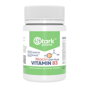 Капсули Stark Pharm Vitamin B3 Niacin - 100 caps 2023-10-4665