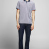 Поло JPRBLUWIN POLO SS NOOS 12169064-Mood Indigo-Fit:REG W. WHISPER WHITE Jack&Jones L Сірий 12169064-MOOD INDIGO-FIT: