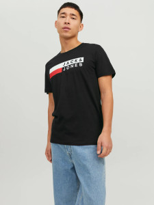 Футболка JJECORP LOGO TEE SS O-NECK NOOS 12151955-Black-Detail:Play 4 Jack&Jones L Чорний 12151955-BLACK-DETAIL:PLA